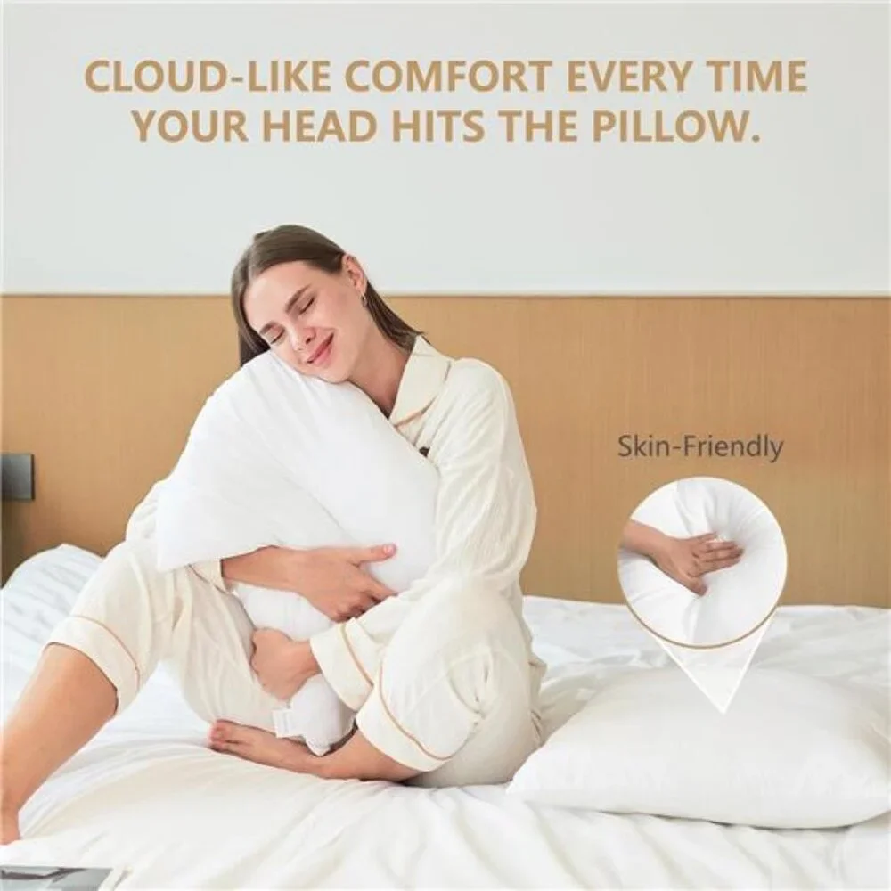Luxury Pillow Inserts, Pack of 4, 18 x 18 inches Hypoallergenic Ultra Soft